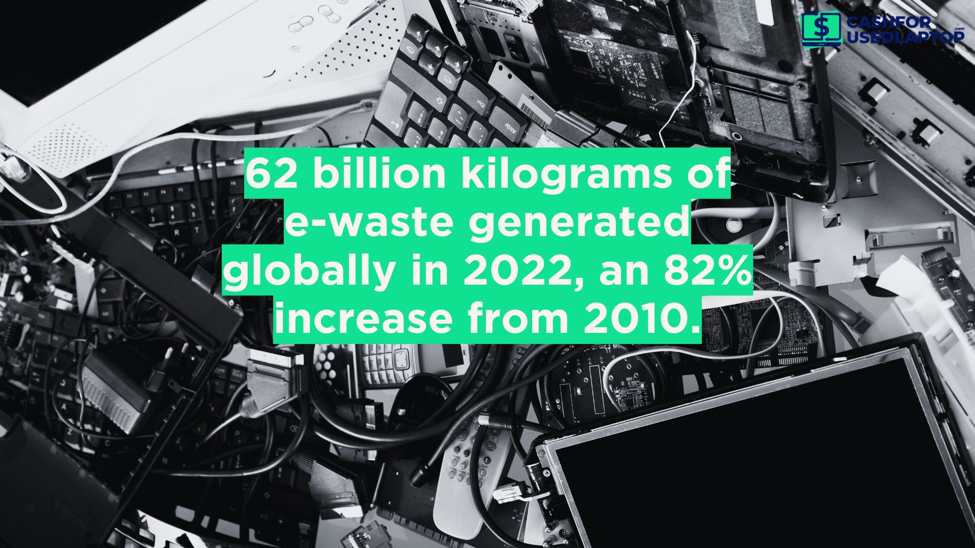 world generated 62 billion kilograms of e-waste